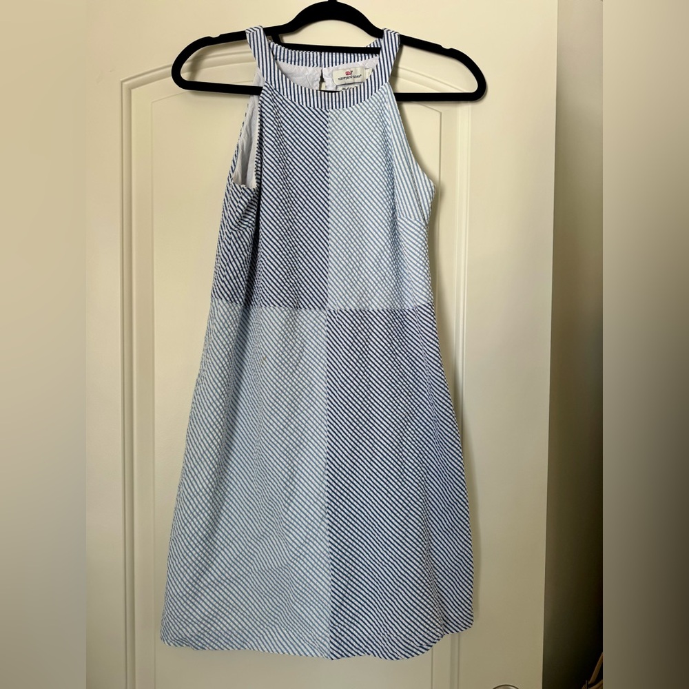 Vineyard Vines Blue and White Striped Dress
